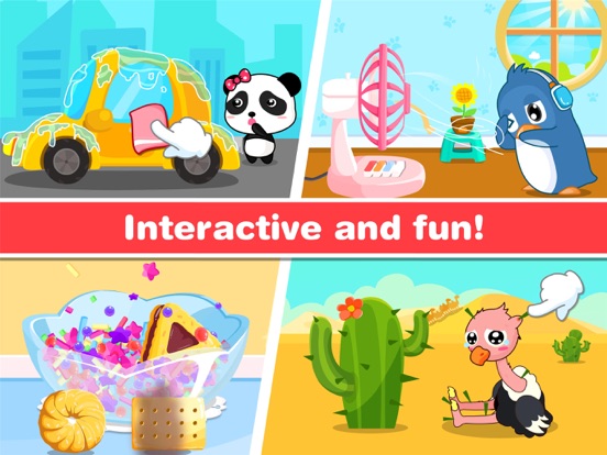 Animated Stickers-BabyBus iPad screenshot 3 - Education app