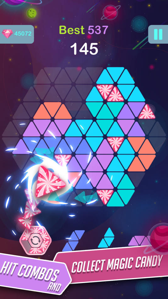 #2. Triangle Candy - Block Puzzle (iOS) 由: Nguyen Tu