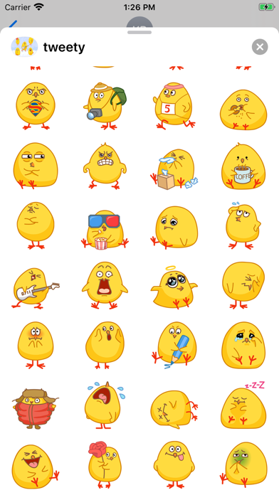 tweety stickers screenshot 2