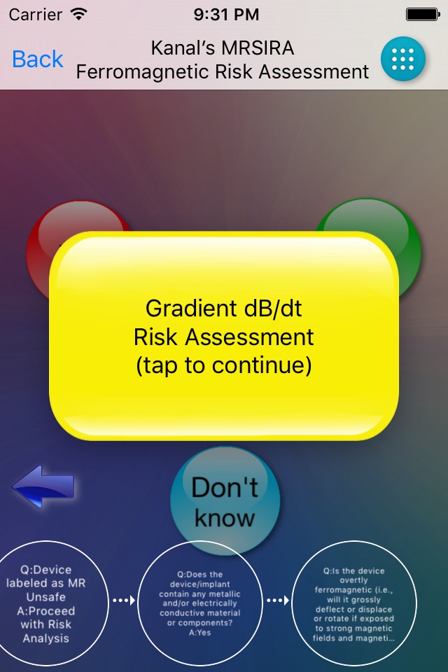Kanal’s MR Risk Assessment screenshot 3