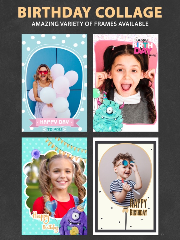 Screenshot #4 pour Birthday Pic Collage Editor