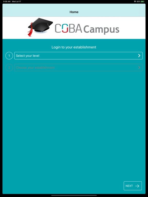 COBA Campus iPad screenshot