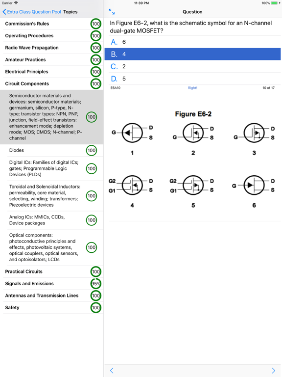 Ham Extra iPad screenshot 3 - Education app
