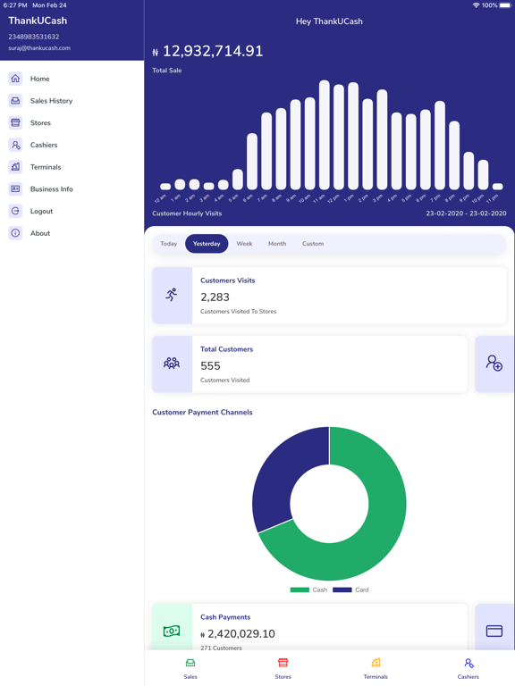 Screenshot #5 pour ThankUCash Merchant