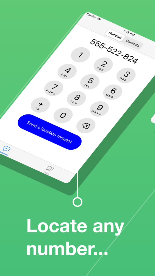 #1. Phone number location tracker (iOS) โดย: Marcin Olawski