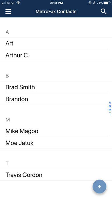 MetroFax–Send fax from iPhone Screenshot
