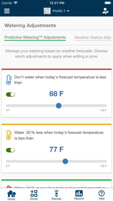 Hydrawise Irrigation Screenshot