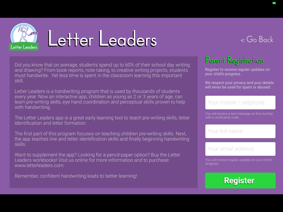 Letter Leaders iPad screenshot 9 - Education app