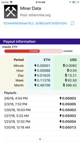 Miner Data screenshot