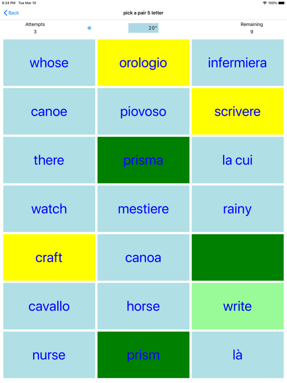 Screenshot #6 pour PickAPair Italian - English