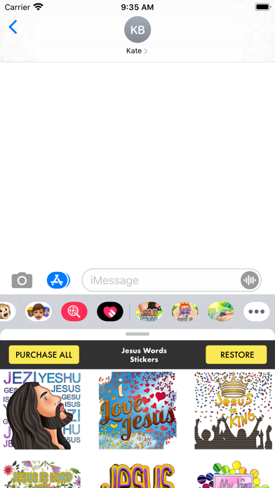 Screenshot #2 pour Jesus Words Stickers