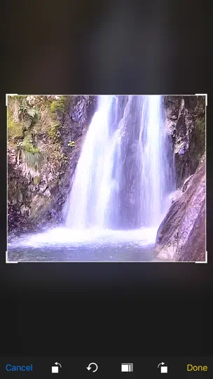 Capture d'écran de SlowlyCam sur iPhone 5