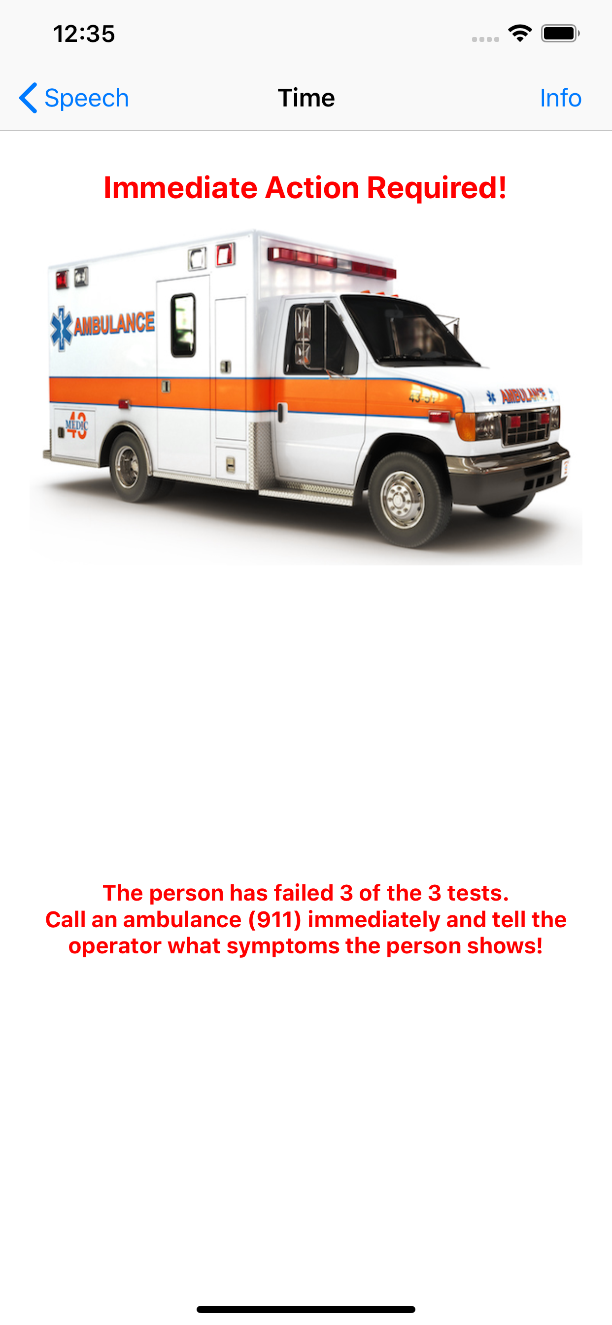 F.A.S.T Stroke Test