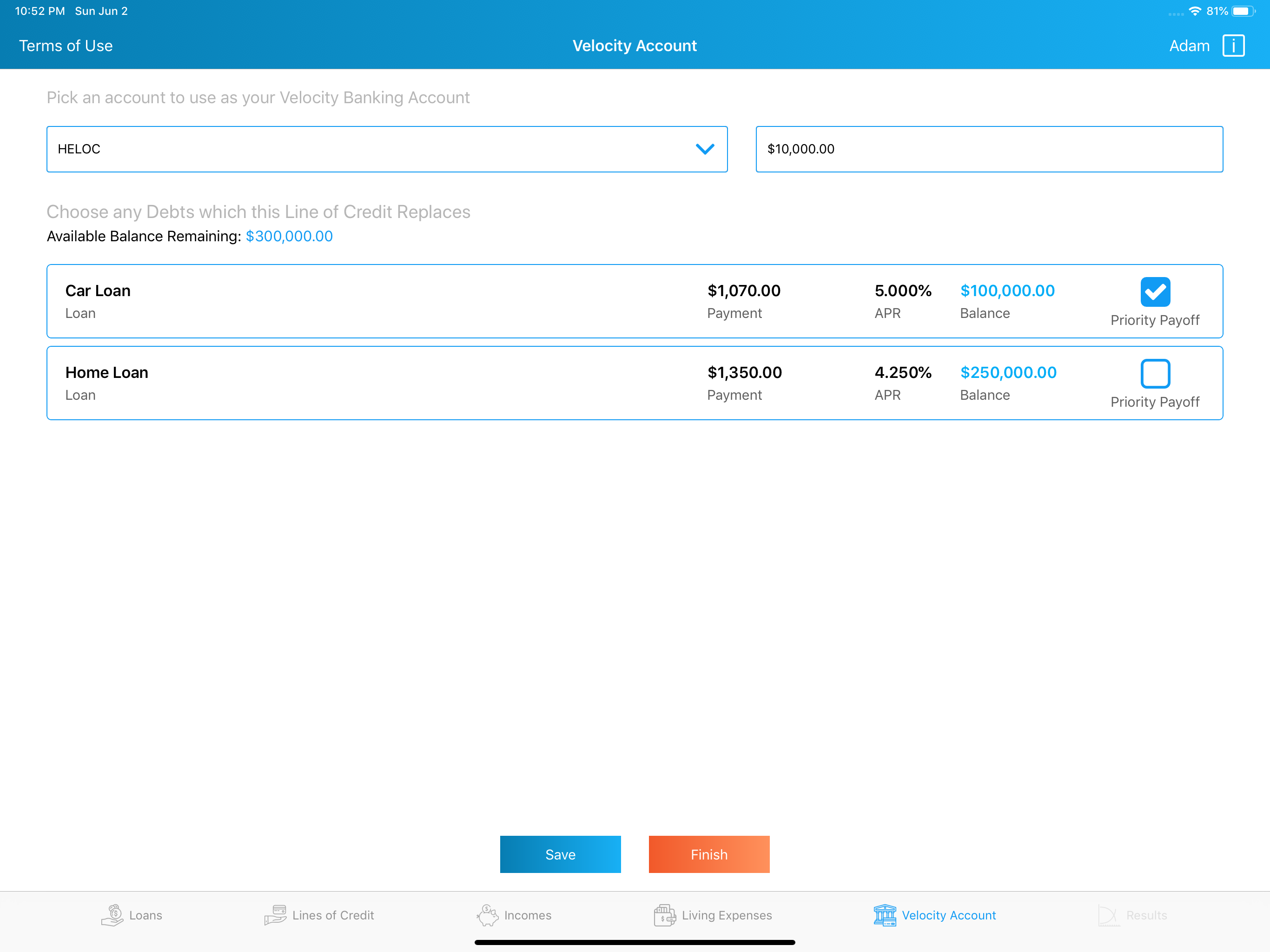 Renatus Velocity Banking