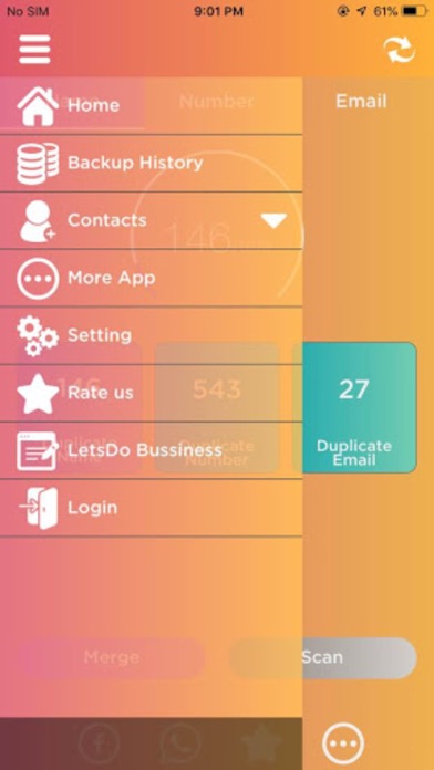 Contact Cleaner-Merge & Email Screenshot