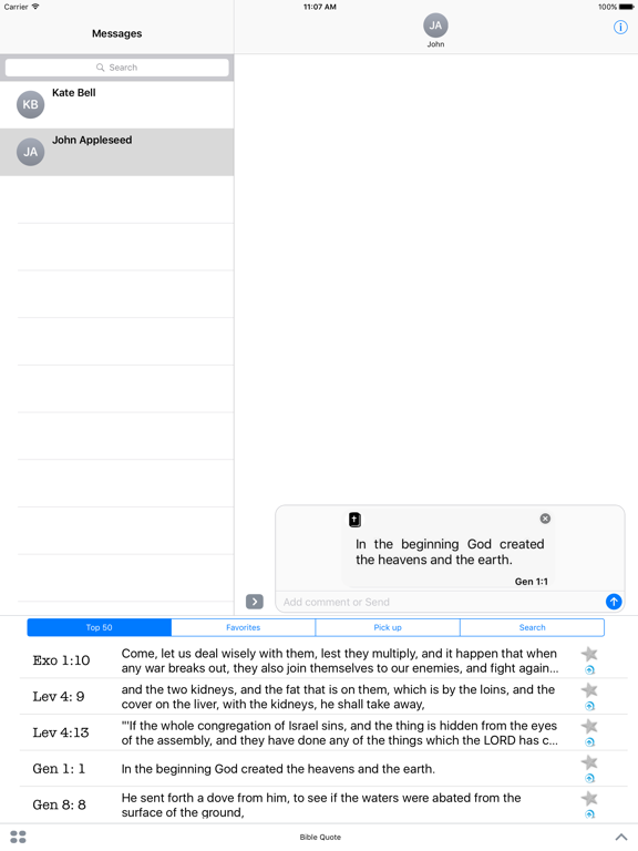 Screenshot #4 pour Bible Quote for iMessage