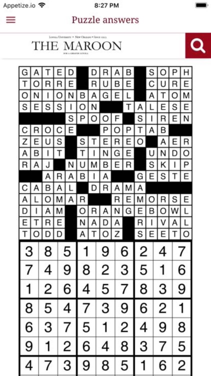 The Loyola Maroon Mobile