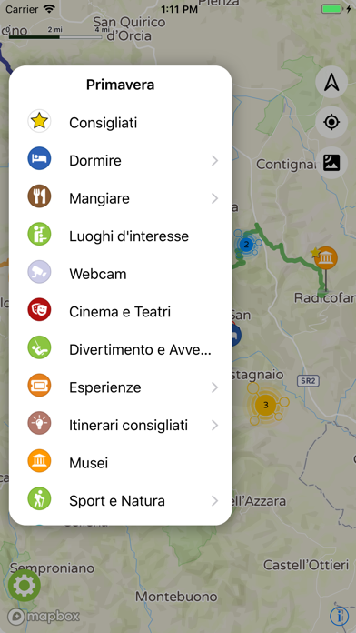 Amiata 4 Stagioni iPhone screenshot 3 - Travel app
