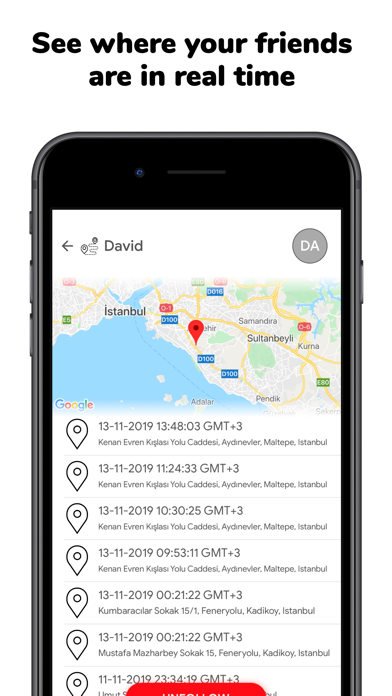 Stalkerss - Location Finder Screenshot 3 - AppWisp.com Stalkerss - Location Finder Screenshot 3 - AppWisp.com
