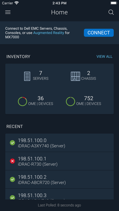 OpenManage Mobile Screenshot