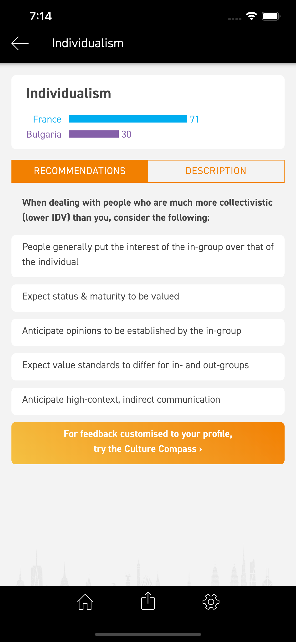 Hofstede Insights screenshot 3