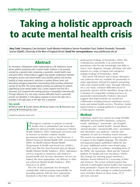 Journal of Paramedic Practice iPad screenshot 5 - Magazines & Newspapers app