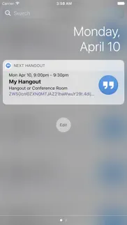 entry for google meet hangouts iphone screenshot 3
