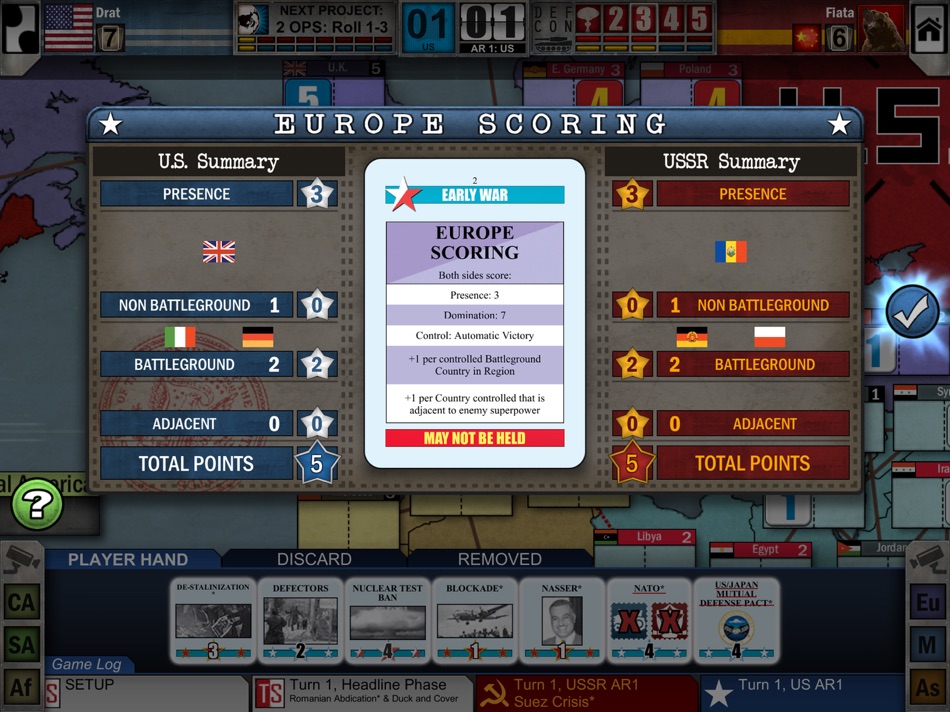 #5. Twilight Struggle (iOS) 由: Playdek, Inc.