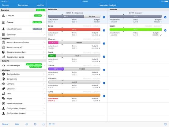 Screenshot #5 pour iCompta 6 Lite