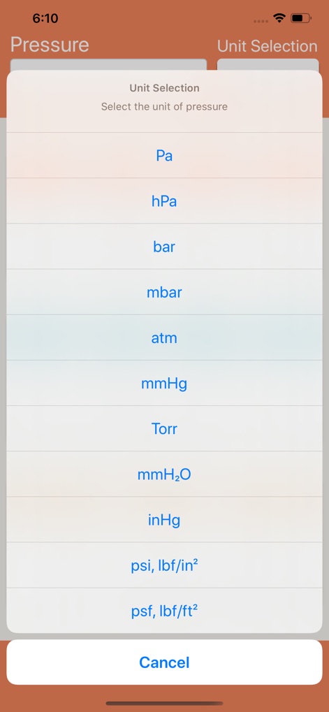 Pressure Units Converter - Utilities App | MWM