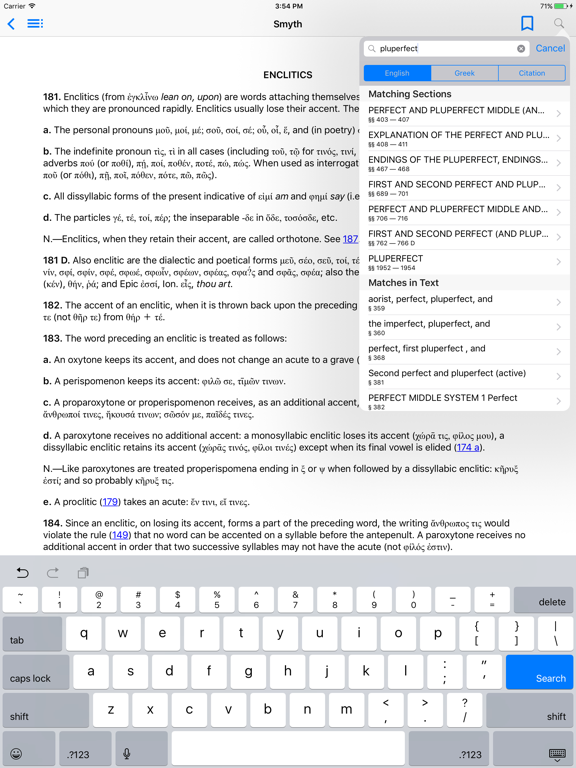 Grammaticus iPad screenshot 4 - Reference app