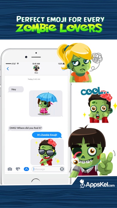 Zombies Emoji Stickers App screenshot 4