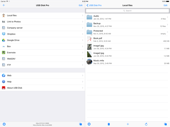 USB Disk Pro iPad app afbeelding 3