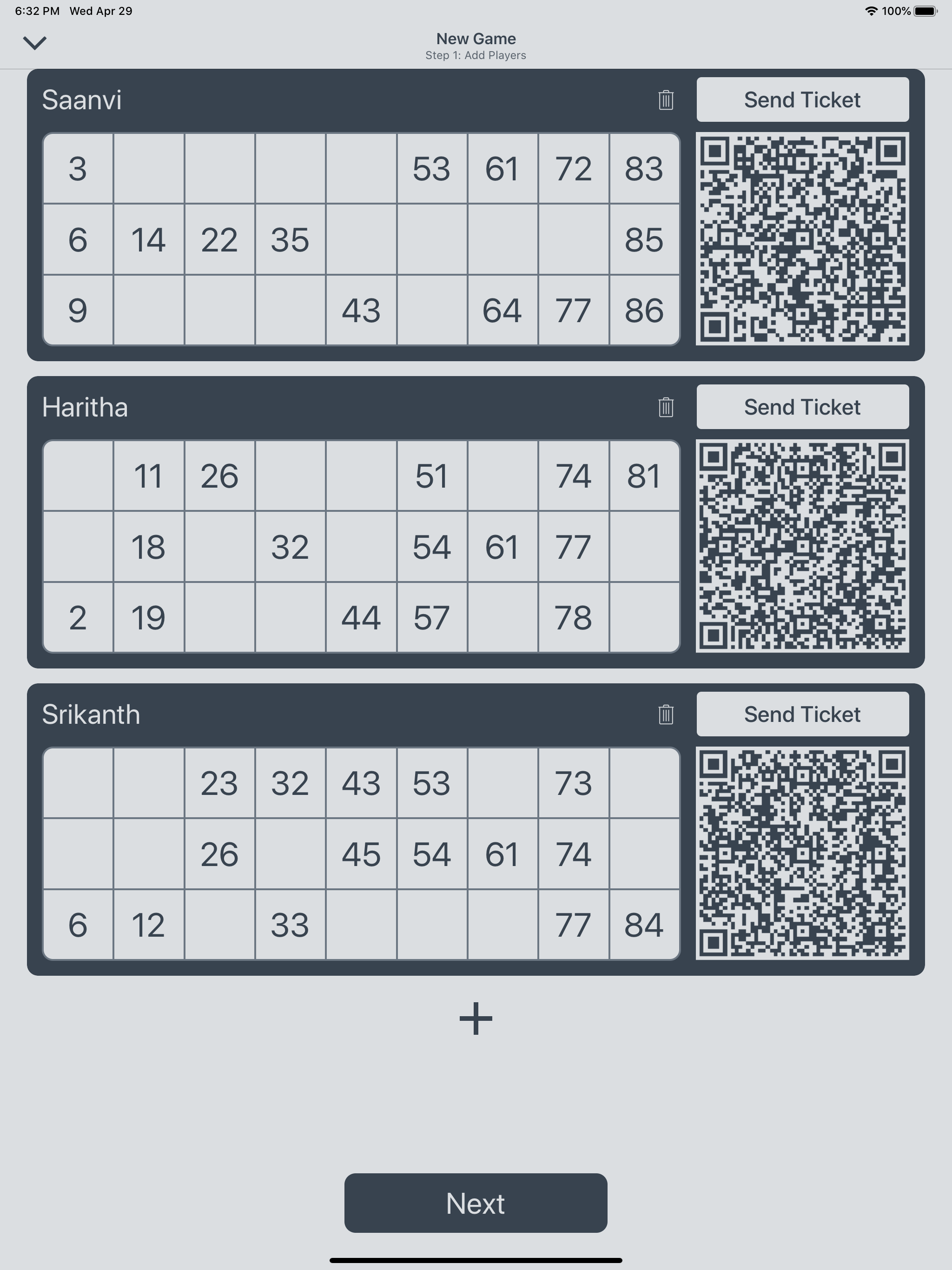 Tambola Generator