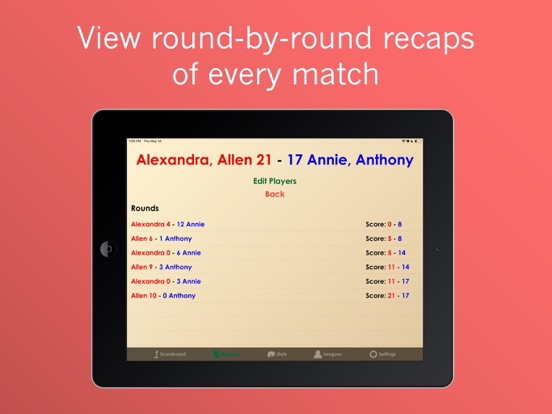 The Cornhole Scorer iPad screenshot 3 - Sports app