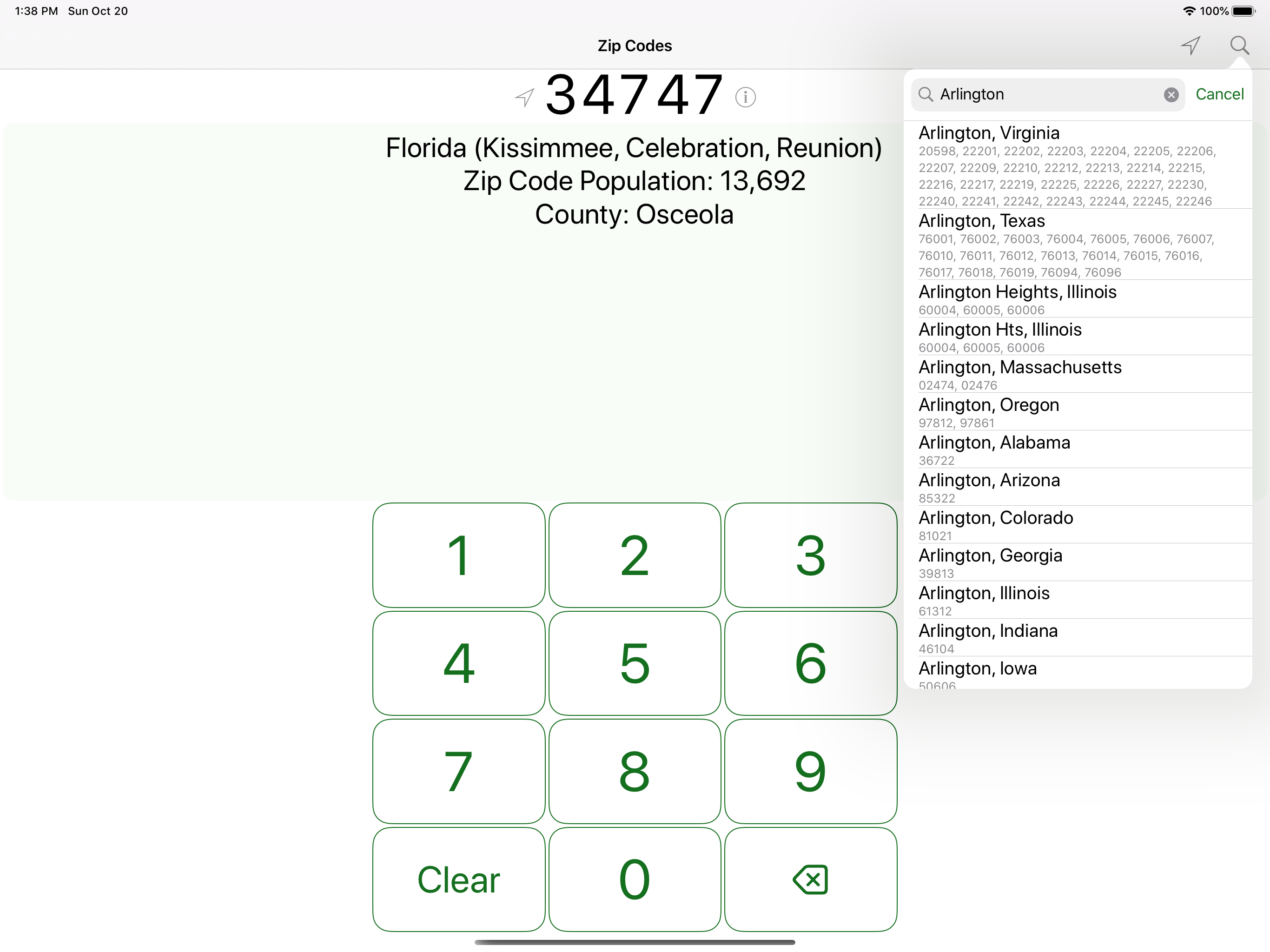 Zip Codes