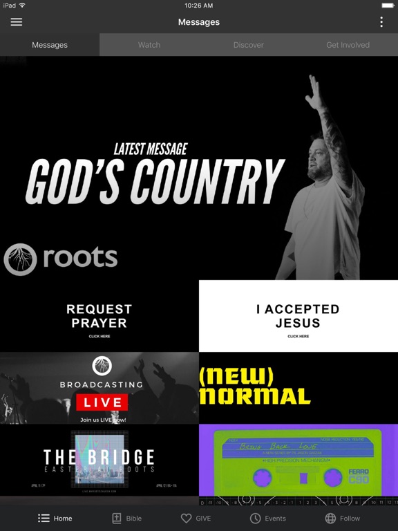Roots | App iPad screenshot 1 - Lifestyle app