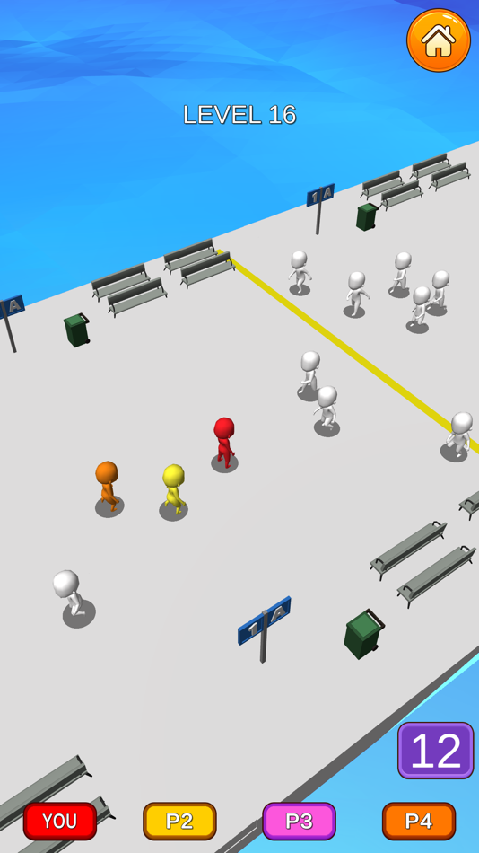 #1. Crowd Escape 3D (iOS) 由: Zhakaas Games LLP