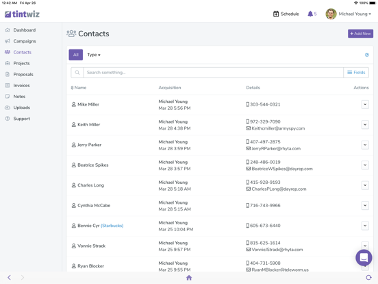 Tint Wiz iPad screenshot 2 - Business app
