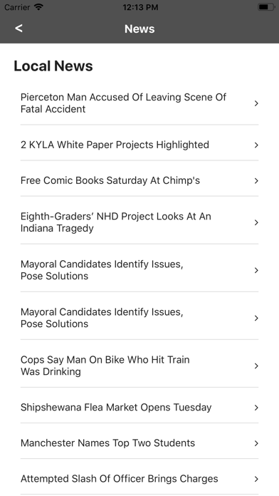Warsaw Times-Union Screenshot