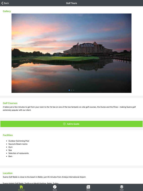 Screenshot #5 pour Golf Tour Now
