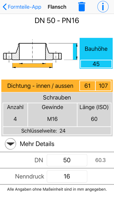 Formteile App screenshot 2