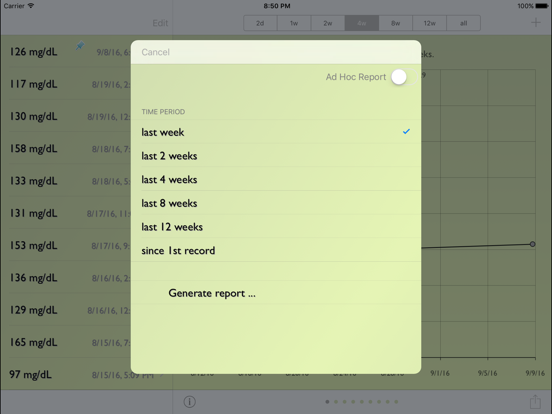 Screenshot #6 pour Glucose Recorder