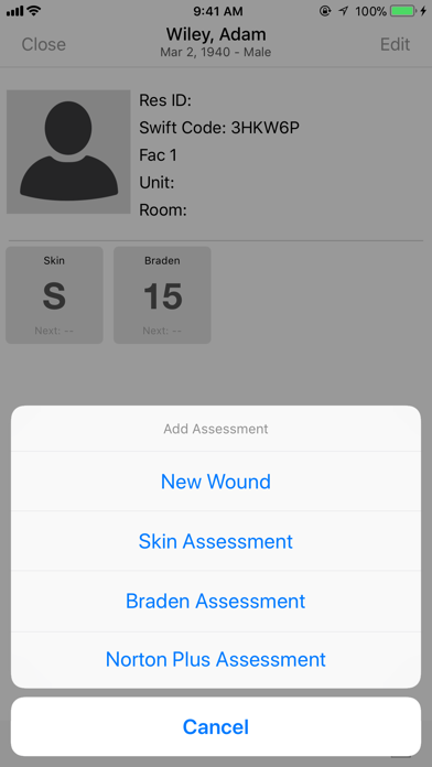 PointClickCare Skin and Wound Screenshot