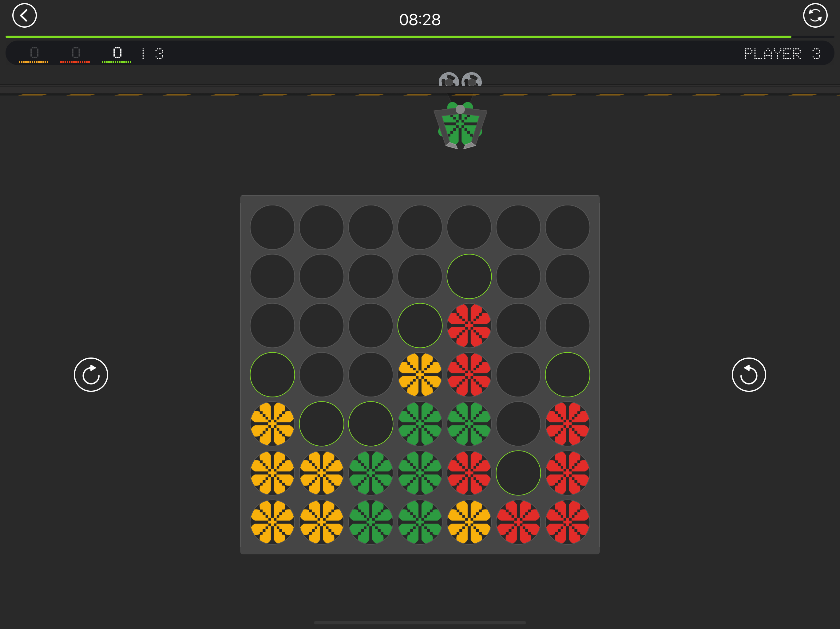 4 in a row. Brain game