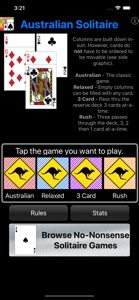 Australian Solitaire screenshot #1 for iPhone