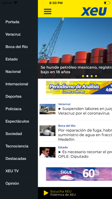 xeu Noticias Screenshot