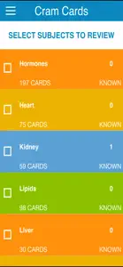 Biochemistry Physio Cram Cards screenshot #5 for iPhone