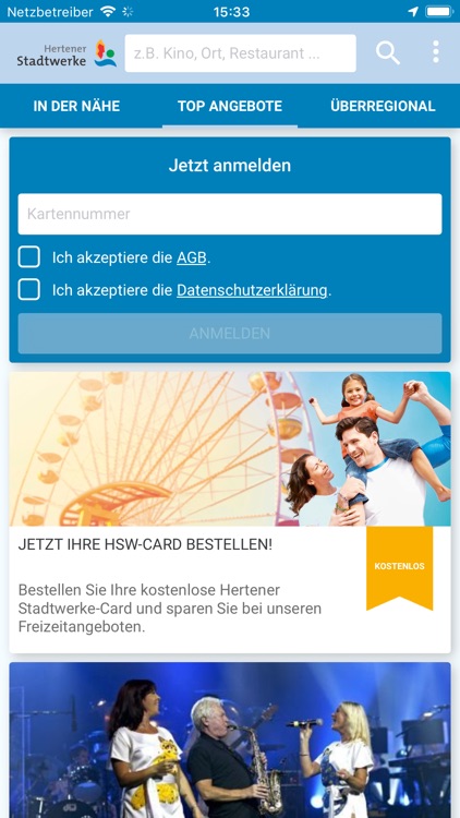 HSW Card Vorteilsapp