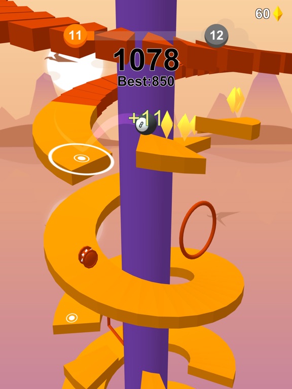 Игра Jump Ball-Bounce On Tower Tile